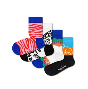 Happy Socks Zokni  kék / rózsaszín / fekete / fehér