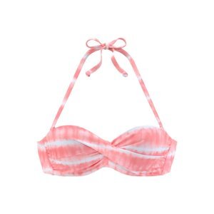 s.Oliver Bikini felső  rózsaszín melír / fehér