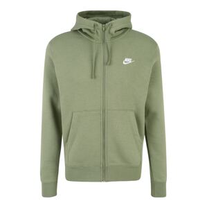 Nike Sportswear Tréning dzseki  zöld / fehér