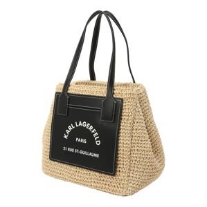 Karl Lagerfeld Shopper táska  bézs / fekete / fehér
