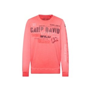 CAMP DAVID Tréning póló  sötét-rózsaszín / fekete