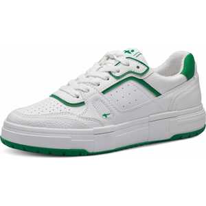 TAMARIS Rövid szárú sportcipők  zöld / fehér
