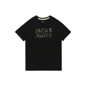 Jack & Jones Junior Póló 'NEON'  nád / fekete
