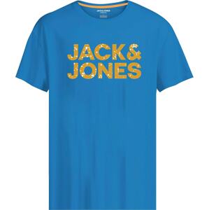 Jack & Jones Junior Póló 'NEON'  kék / sárga / fehér