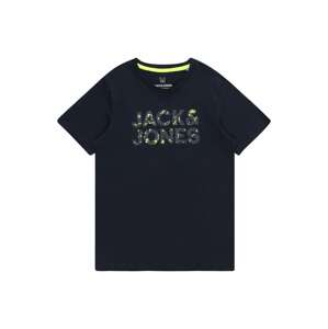 Jack & Jones Junior Póló 'NEON'  tengerészkék / nád