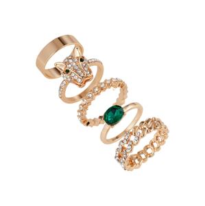 ALDO Gyűrűk 'GRANAK'  arany / sötétzöld
