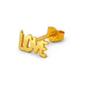 Lulu Copenhagen Fülbevalók 'LOVE'  arany