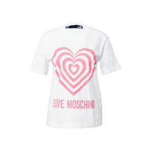 Love Moschino Póló  rózsaszín / fehér