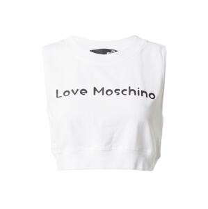 Love Moschino Top  fekete / fehér