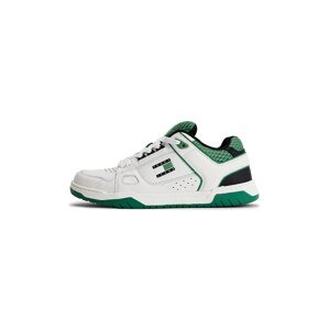 Tommy Jeans Rövid szárú edzőcipők  zöld / fekete / fehér