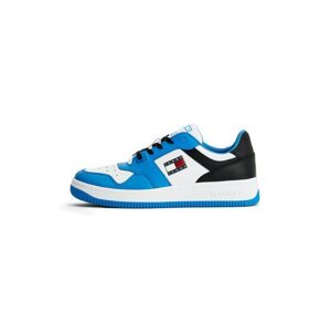 Tommy Jeans Rövid szárú sportcipők  kék / éjkék / piros / fehér