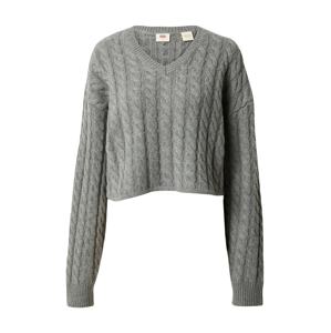 LEVI'S ® Pulóver 'Rae Cropped Sweater'  sötétszürke