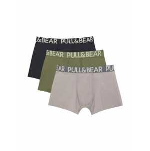 Pull&Bear Boxeralsók  világosszürke / sötétszürke / olíva / fekete