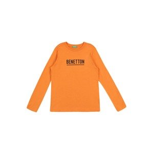 UNITED COLORS OF BENETTON Tréning póló  narancs / fekete