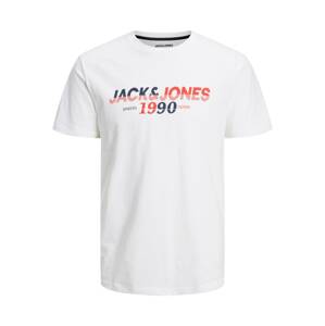 JACK & JONES Póló 'WORK'  tengerészkék / piros / fehér