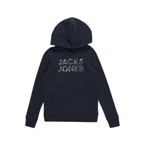 Jack & Jones Junior Tréning póló  tengerészkék / neonsárga