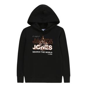 Jack & Jones Junior Tréning póló 'HUNT'  szürke / narancs / fekete / fehér