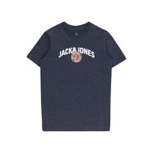 Jack & Jones Junior Póló 'OUNCE'  tengerészkék / világospiros / fehér