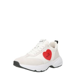 Love Moschino Rövid szárú sportcipők  bézs / piros / fekete / fehér