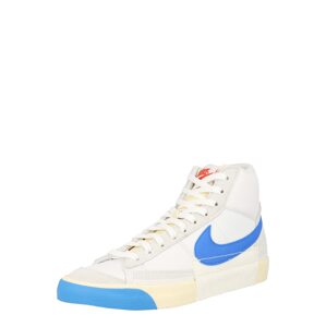 Nike Sportswear Magas szárú sportcipők 'Blazer Mid Pro Club'  kék / tűzpiros / fehér / piszkosfehér