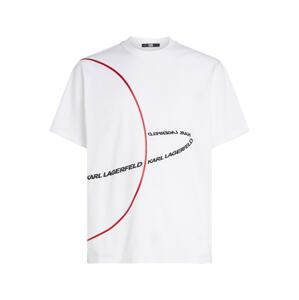 Karl Lagerfeld Póló ' Mars Logo '  piros / fekete / fehér
