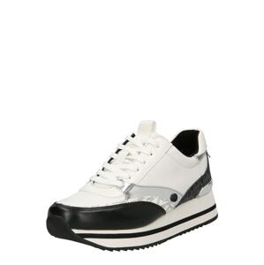 MICHAEL Michael Kors Rövid szárú sportcipők 'MARIAH'  ezüstszürke / fekete / fehér