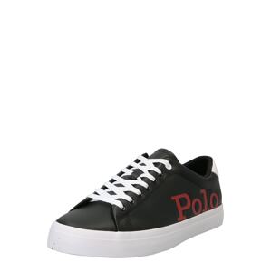 Polo Ralph Lauren Rövid szárú sportcipők 'LONGWOOD'  piros / fekete / fehér