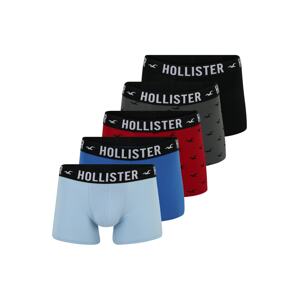 HOLLISTER Boxeralsók  pasztellkék / sötétszürke / piros / fekete