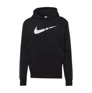 Nike Sportswear Tréning póló 'Repeat'  sötétszürke / fekete / fehér