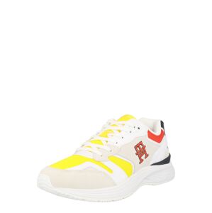TOMMY HILFIGER Rövid szárú sportcipők  sárga / világosszürke / piros / fehér