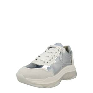 BRONX Rövid szárú sportcipők 'Baisley'  ezüst / piszkosfehér