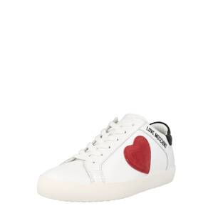 Love Moschino Rövid szárú sportcipők 'CASSE'  bíbor / fekete / fehér