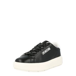 Love Moschino Rövid szárú sportcipők  fekete / fehér