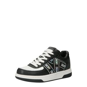 DKNY Rövid szárú sportcipők  fekete / fehér