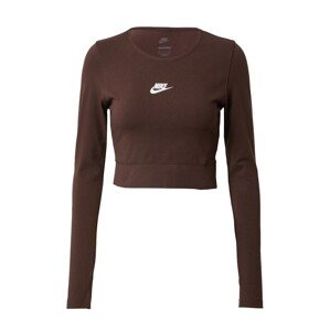 Nike Sportswear Póló 'Emea'  barna / fehér