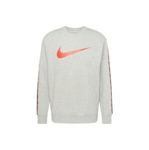 Nike Sportswear Tréning póló  sötétszürke / piros / fehér