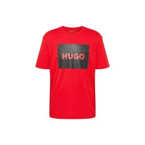 HUGO Red Póló 'Dulive'  rikító piros / fekete