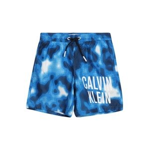Calvin Klein Swimwear Rövid fürdőnadrágok  tengerészkék / türkiz / fehér