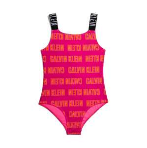 Calvin Klein Swimwear Fürdőruhák  narancs / rózsaszín / fekete / fehér
