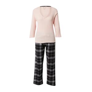 Dorothy Perkins Pizsama  világosszürke / pasztell-rózsaszín / fekete