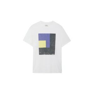 ECOALF Póló 'Tries'  kék / sárga / fekete / fehér