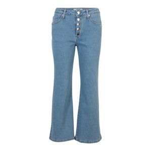 Dorothy Perkins Petite Farmer 'Petite Button Front Wide Leg Jeans'  világoskék
