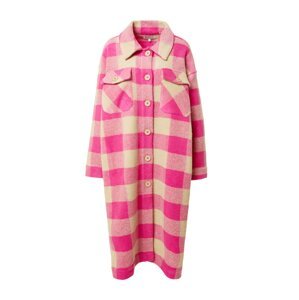 Lollys Laundry Átmeneti kabátok 'Viktoria'  bézs / neon-rózsaszín