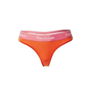 Calvin Klein Underwear String bugyik  sötét narancssárga / eozin / fehér