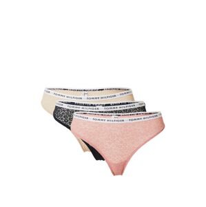 Tommy Hilfiger Underwear String bugyik  bézs / éjkék / fáradt rózsaszín / fehér