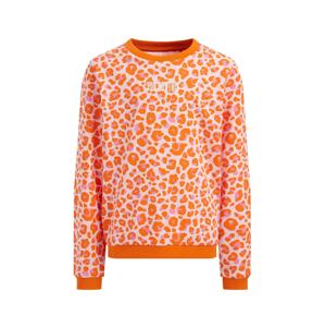WE Fashion Tréning póló  narancs / világos-rózsaszín / piszkosfehér