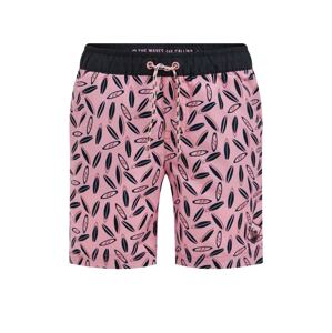 WE Fashion Fürdőnadrágok  világos-rózsaszín / fekete