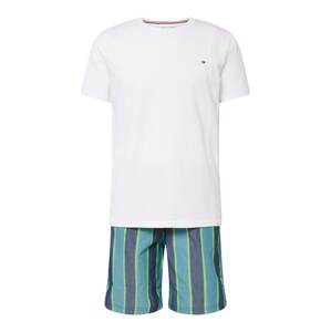 Tommy Hilfiger Underwear Rövid pizsama  tengerészkék / világoskék / neonzöld / fehér