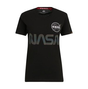 ALPHA INDUSTRIES Póló 'NASA'  sötétkék / taupe / fekete / fehér