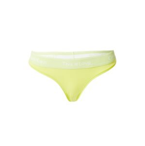 Calvin Klein Underwear String bugyik  sárga / limone / fehér